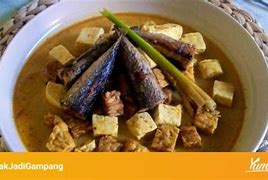 Resep Tongkol Tahu Santan